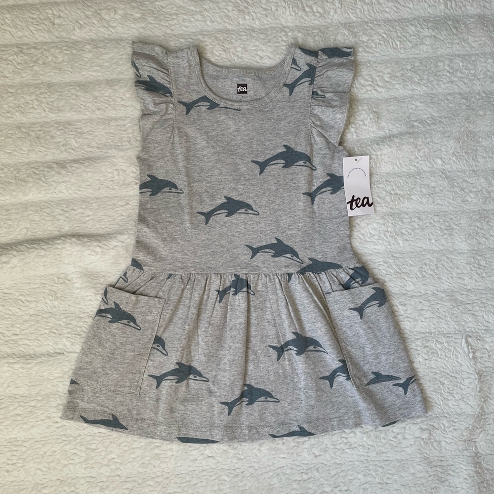 NWT Tea Collection Dolphin Dress size 3